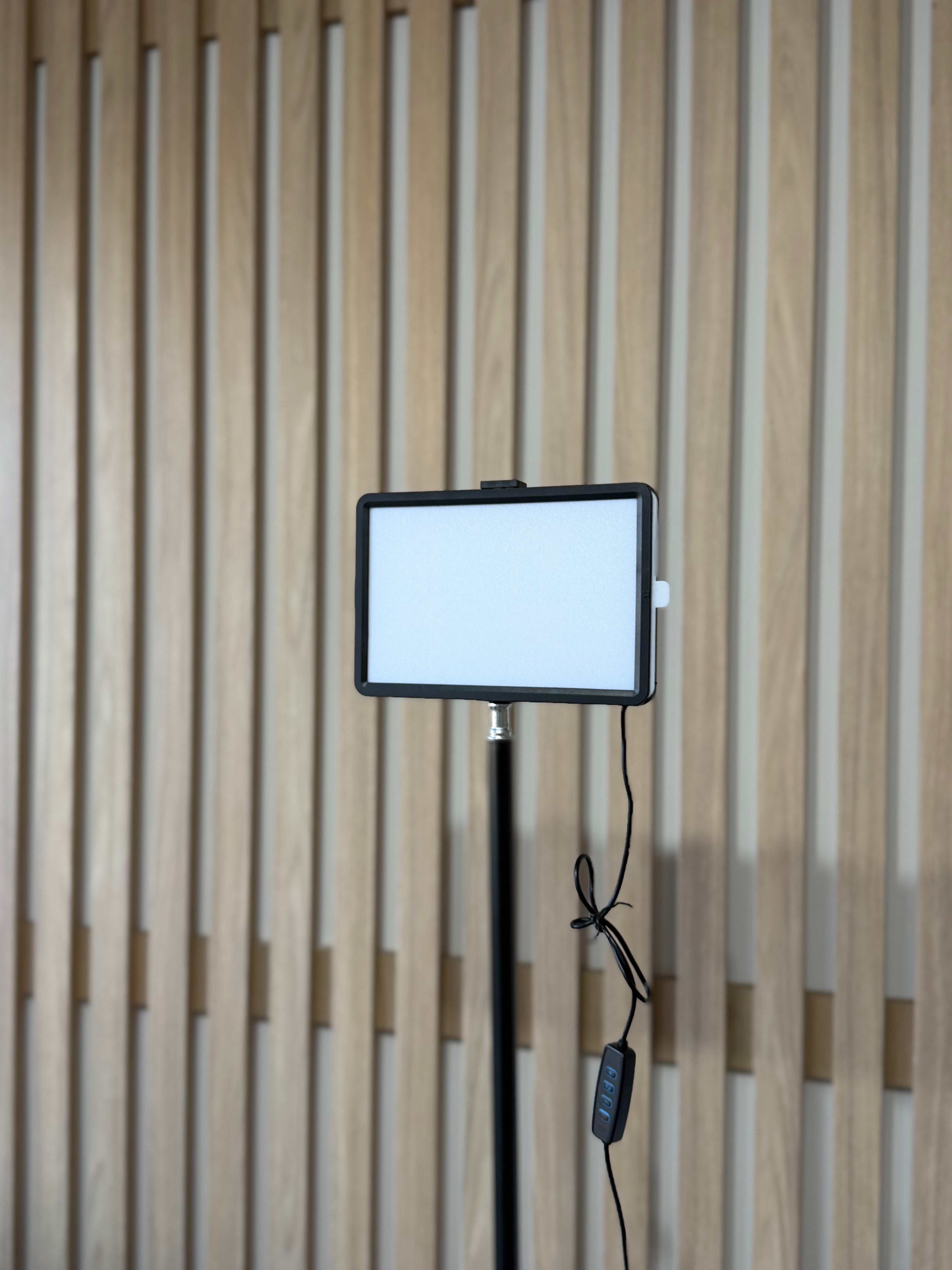 Panel LED con filtros de colores