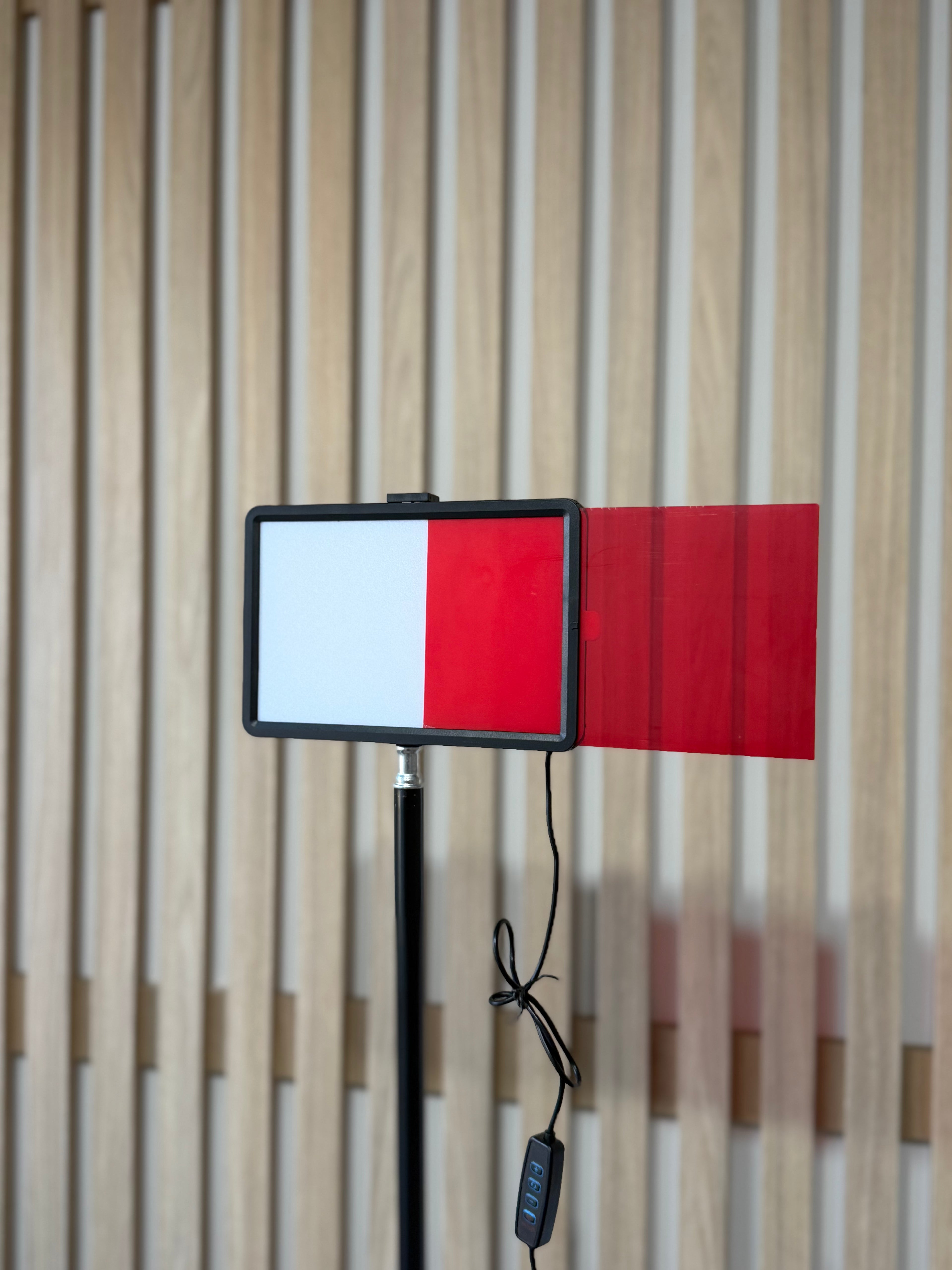 Panel LED con filtros de colores